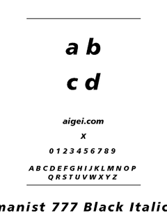 ​HUM531N 字体下载｜平面设计应用字体  第2张