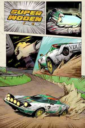 《Super Woden: Rally Edge》官方版》游戏免费下载|赛车游戏·竞速·复古·驾驶·彩色  第1张