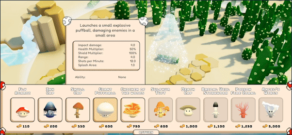 《Shrooms! Tower Defence》电脑版》游戏免费下载|策略游戏·塔防·自然·休闲  第3张